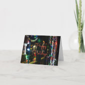 venster van de kerstwinkel feestdagen kaart (Voorkant)