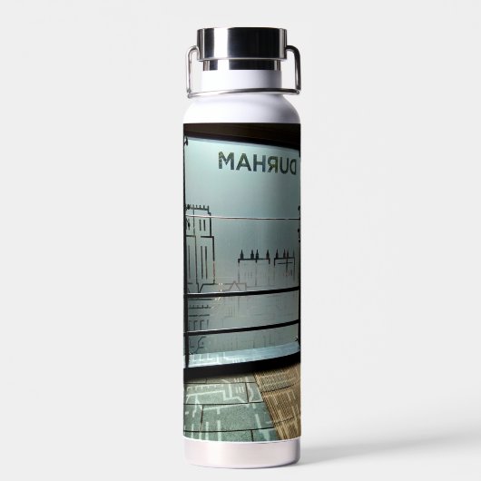 venster van Durham Waterfles (Achterkant)