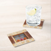 Venster van een spaanse Finca Kartonnen Onderzetters (Insitu)