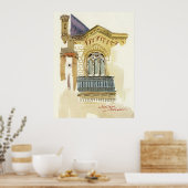 Venster van het Filharmonisch Theater van Odesa Poster (Keuken)