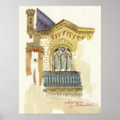 Venster van het Filharmonisch Theater van Odesa Poster (Voorkant)