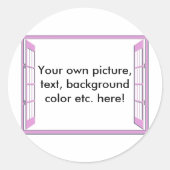 Venster van Kansen Ronde Sticker (Voorkant)