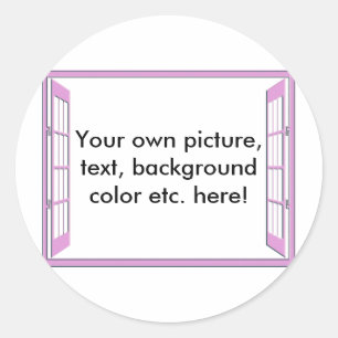 Venster van Kansen Ronde Sticker