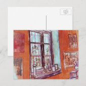 Venster van Vincent van Gogh's Studio op het Asiel Briefkaart (Voorkant / Achterkant)