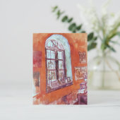 Venster van Vincent van Gogh's Studio op het Asiel Briefkaart (Staand voorkant)