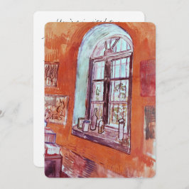 Venster van Vincent van Gogh's Studio op het Asiel Kaart