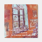 Venster van Vincent van Gogh's Studio op het Asiel Magneet (Voorkant)