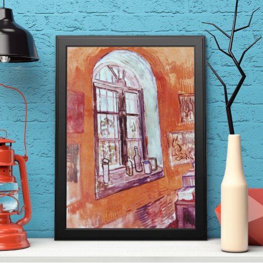 Venster van Vincent van Gogh's Studio op het Asiel Poster