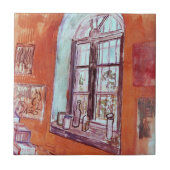 Venster van Vincent van Gogh's Studio op het Asiel Tegeltje (Voorkant)