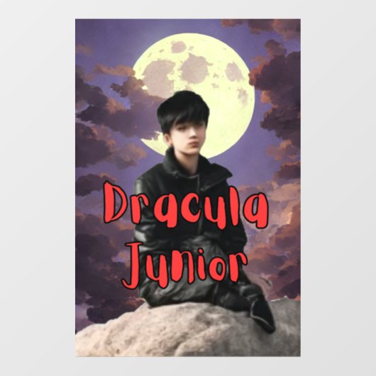 Venster vastklampen - Dracula Junior Raamsticker (Vel)