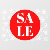 Venster Verkoop van modern winkelvenster Knippen Raamsticker (Vel)