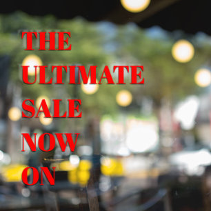 Venster Verkoop van modern winkelvenster Knippen Raamsticker