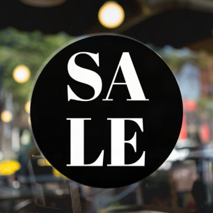 Venster Verkoop van modern winkelvenster Knippen Raamsticker