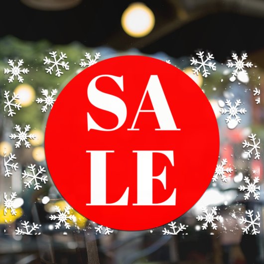 Venster Verkoop van modern winkelvenster Knippen Raamsticker