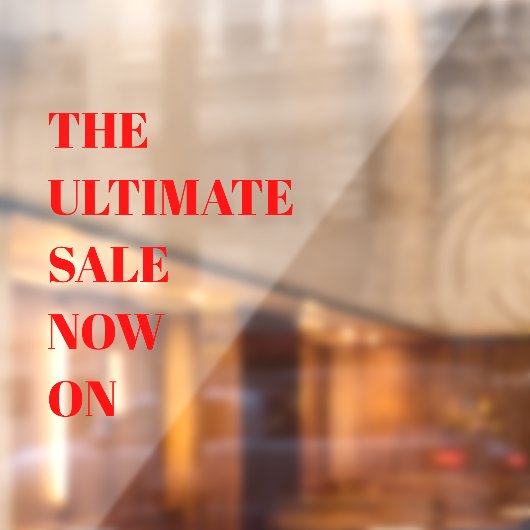 Venster Verkoop van modern winkelvenster Knippen Raamsticker (Vel 2)