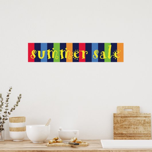 Venster Verkoop zomer Poster (Keuken)