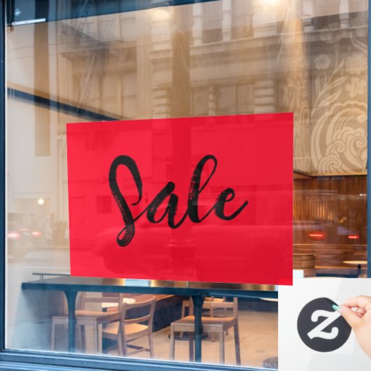 Venster Verkoopteken, Boetiekverkoopteken, Modern Raamsticker (Cafe Raam)