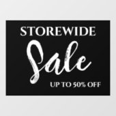 Venster Verkoopteken, Boetiekverkoopteken, Modern Raamsticker (Vel)