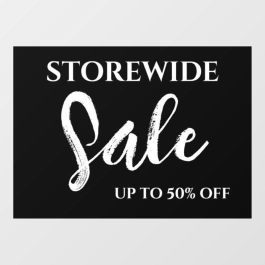 Venster Verkoopteken, Boetiekverkoopteken, Modern Raamsticker (Vel)