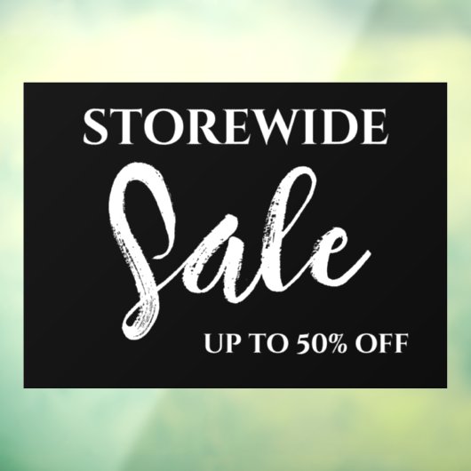 Venster Verkoopteken, Boetiekverkoopteken, Modern Raamsticker (Vel 3)