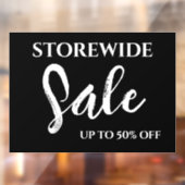 Venster Verkoopteken, Boetiekverkoopteken, Modern Raamsticker (Vel 2)