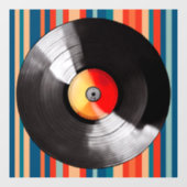 Venster Vinyl record vastklikken Raamsticker (Vel)