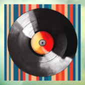 Venster Vinyl record vastklikken Raamsticker (Vel 3)