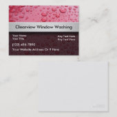 Venster Visitekaartjes wassen (Voorkant / Achterkant)