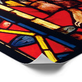 Venster waarin de profeet Obadiah wordt afgebeeld, Poster (Hoek)