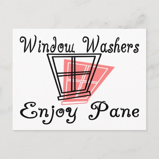 Venster Wasmachines Briefkaart (Voorkant)