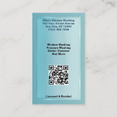 Venster wassen en reinigen visitekaartje (Achterkant)