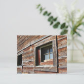 Venster Weathered Barn Briefkaart (Staand voorkant)