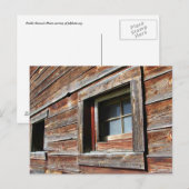 Venster Weathered Barn Briefkaart (Voorkant / Achterkant)