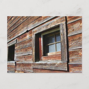 Venster Weathered Barn Briefkaart