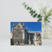 Venster Zuid-Roos buiten Notre Dame de Paris Briefkaart (Staand voorkant)
