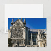 Venster Zuid-Roos buiten Notre Dame de Paris Briefkaart (Voorkant / Achterkant)