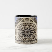 Venster Zuid-Roos in de kathedraal van Notre Dame  Tweekleurige Koffiemok (Center)