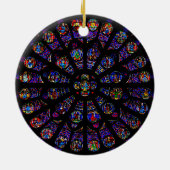 Venster Zuid-Roos Notre Dame Keramisch Ornament (Achterkant)