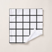 Venster Zwart-wit Bad Handdoek (Wasdoekje)