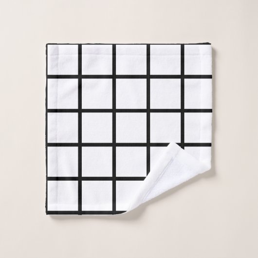 Venster Zwart-wit Bad Handdoek (Wasdoekje)