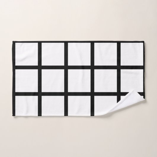 Venster Zwart-wit Bad Handdoek (Handdoek)