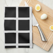 Venster Zwart-wit Theedoek (Quarter Fold)