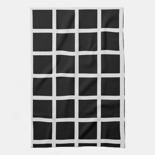 Venster Zwart-wit Theedoek (Verticaal)