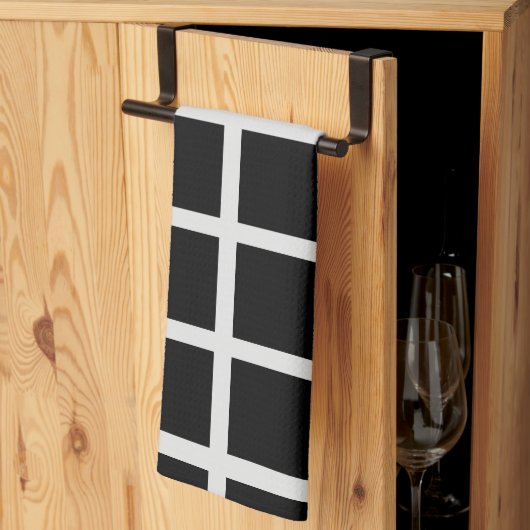 Venster Zwart-wit Theedoek (Derde Gevouwen)