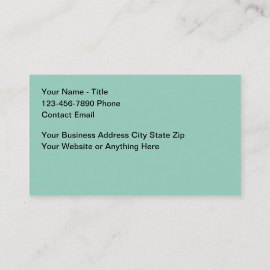 Vensterbedekking Modes Visitekaartjes (Achterkant)