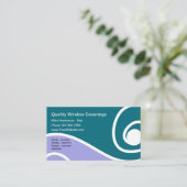 Vensterbedekking Visitekaartje (Staand voorkant)