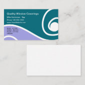 Vensterbedekking Visitekaartje (Voorkant / Achterkant)