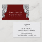 Vensterbehandeling Modes Visitekaartjes (Voorkant / Achterkant)