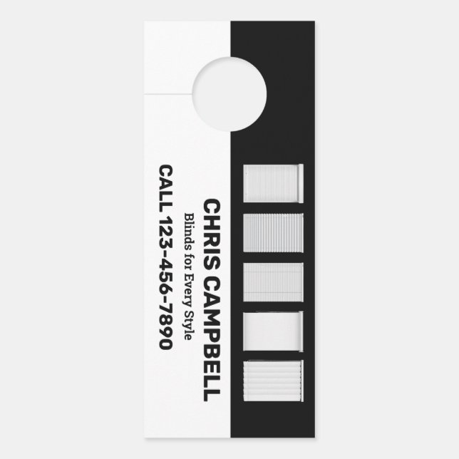 Vensterbekleding Deurhanger (Voorkant)