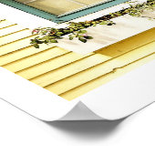 vensterdoos met Flowers Art Print (Hoek)